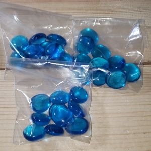 30 piece blue glass stone - 289